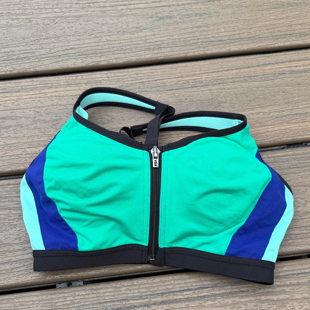 Victoria's Secret Green and Blue Sports Bra